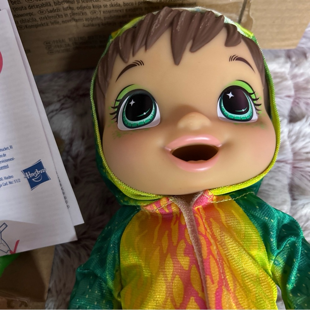 Baby Alive Dino Cuties Doll, Stegosaurus, Doll Accessories